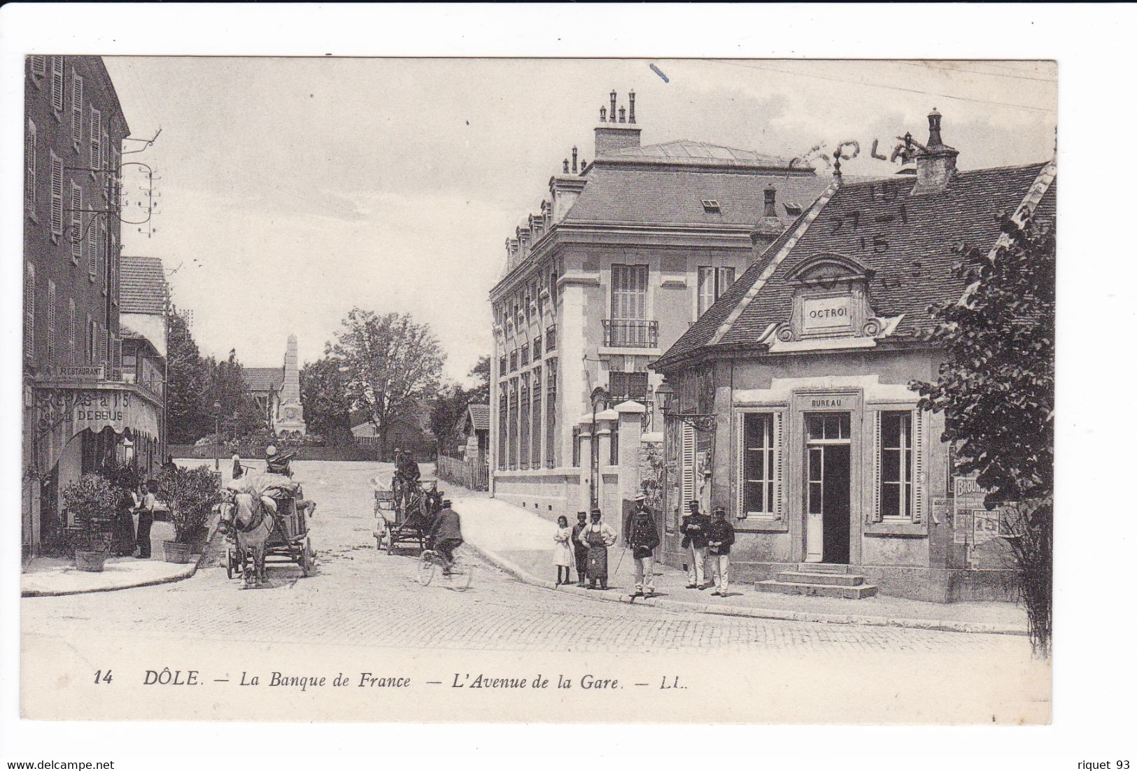 14 - DOLE - La Banque De France - L'Avenue De La Gare - Dole