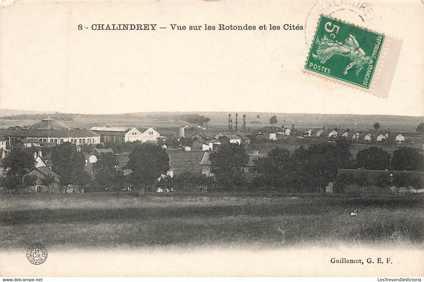 CPA Chalindrey - Vue Sur Les Rotondes Et Les Cités - Guillemot - Chalindrey