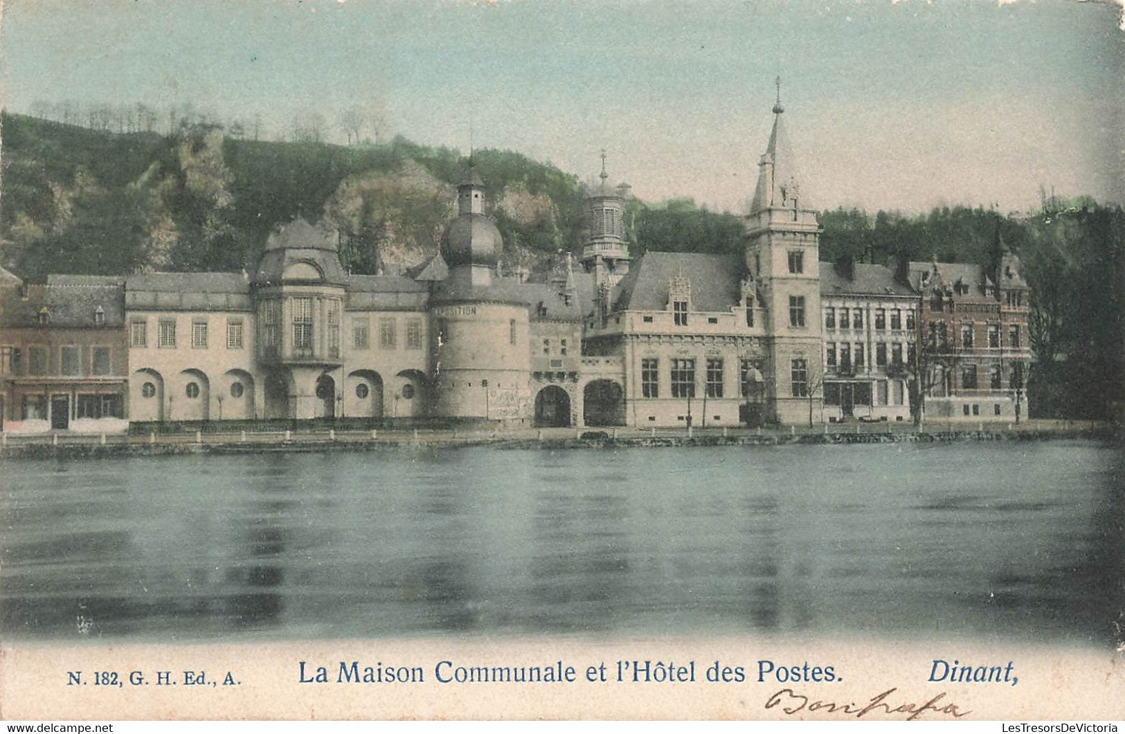 CPA La Maison Communale Et L'hotel Des Postes - Dinant - Dinant