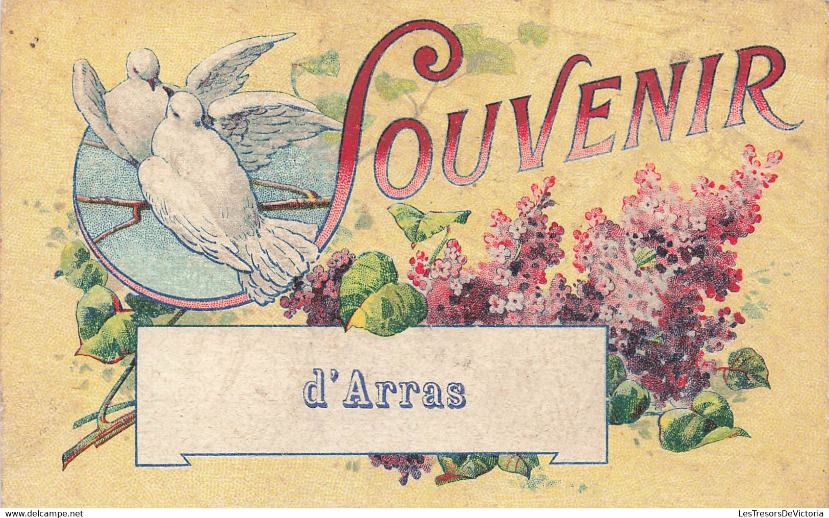 CPA Souvenir D'arras - Colombes - Circulée En 1921 - Greetings From...