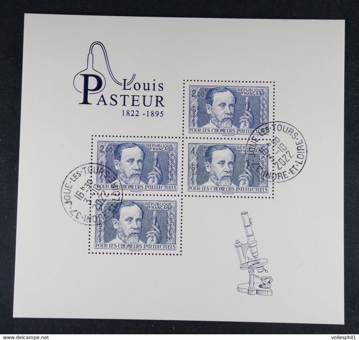 France 2022 - Feuillet Louis Pasteur Oblitéré - F5599 - Used Stamps