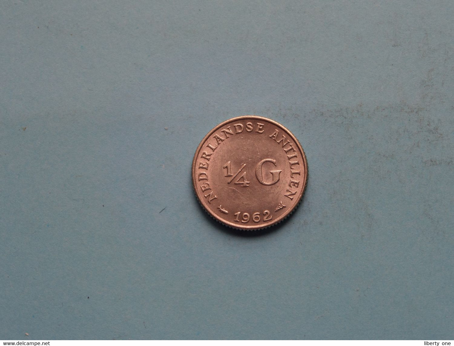 1962 - 1/4 Gulden ( For Grade, Please See Photo ) F ! - Netherlands Antilles