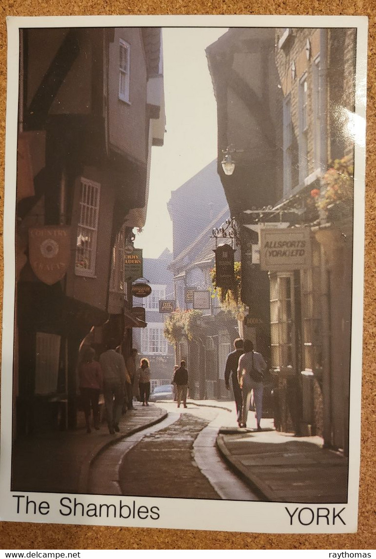 4 YORKSHIRE CARDS - 3 EARLY C20 ONES - LEEDS,  WHITBY AND HULL AND A MODERN UNUSED ONE OF THE SHAMBLES, YORK - Whitby