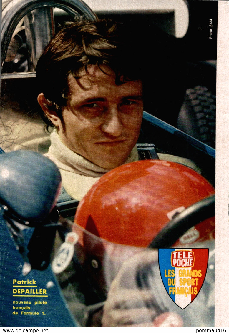 Petit Poster De Patrick Depailler, Découpé Dans Télé Poche - Automobile - F1