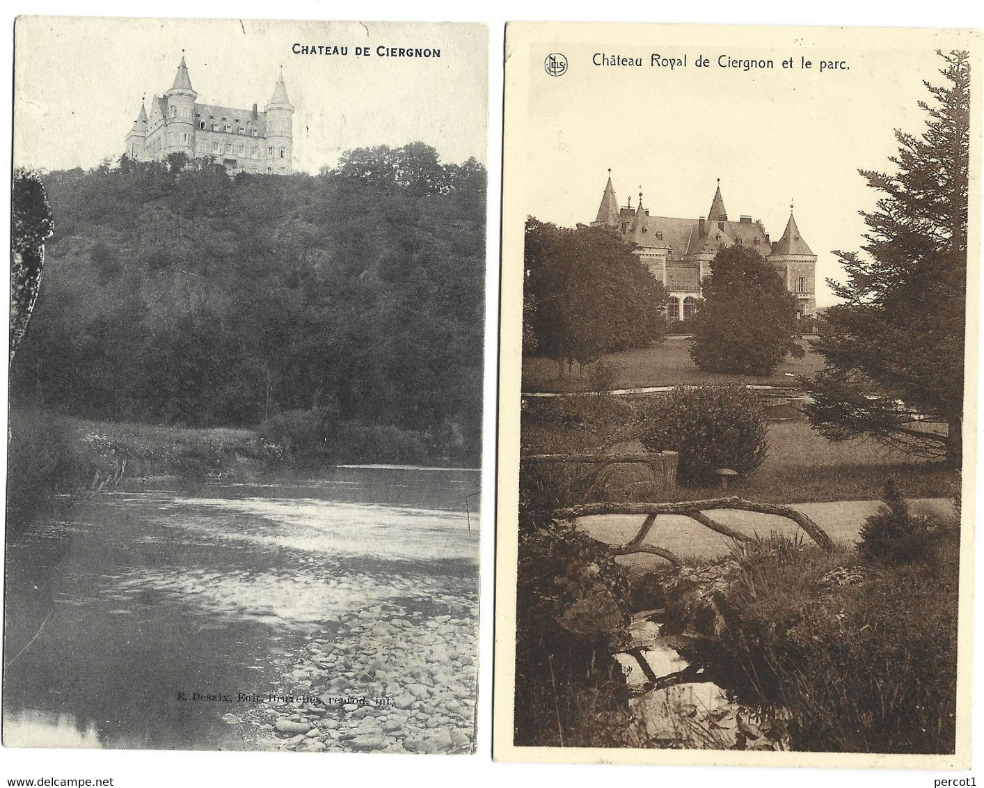 JM04.10 / CPA /   6 X ARDENNE - HOUYET / LE CHATEAU ROYAL  DE CIERGNON - Houyet