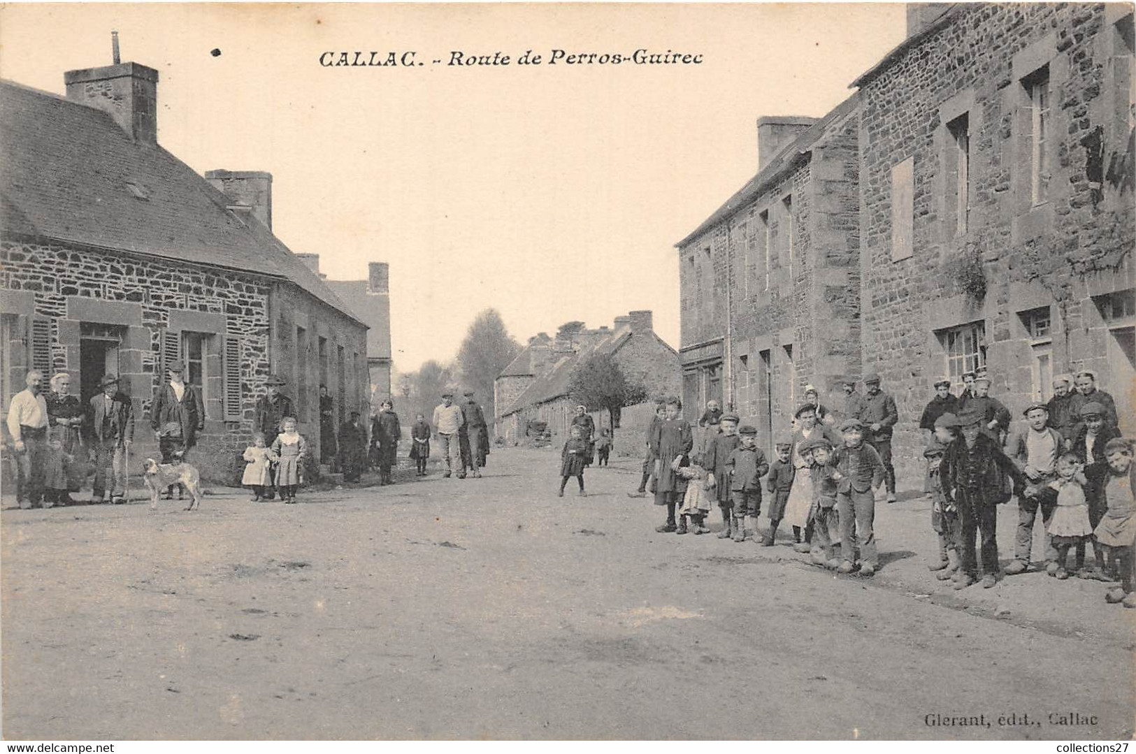 22-CALLAC- ROUTE DE PERROS-GUIREC - Callac
