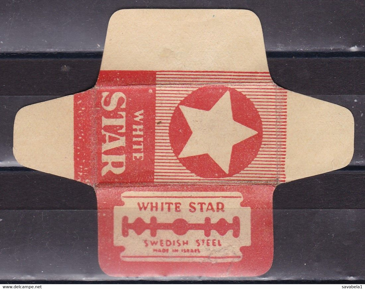 Razor Blades Old Vintage Cover Only White Star Israel - Lames De Rasoir