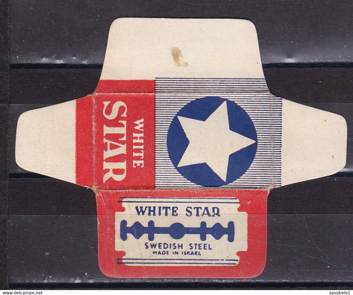 Razor Blades Old Vintage Cover Only White Star Israel - Lames De Rasoir