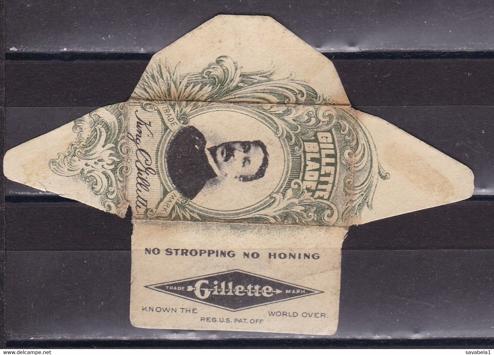 Razor Blades Old Vintage Cover Only Gillette - Lames De Rasoir