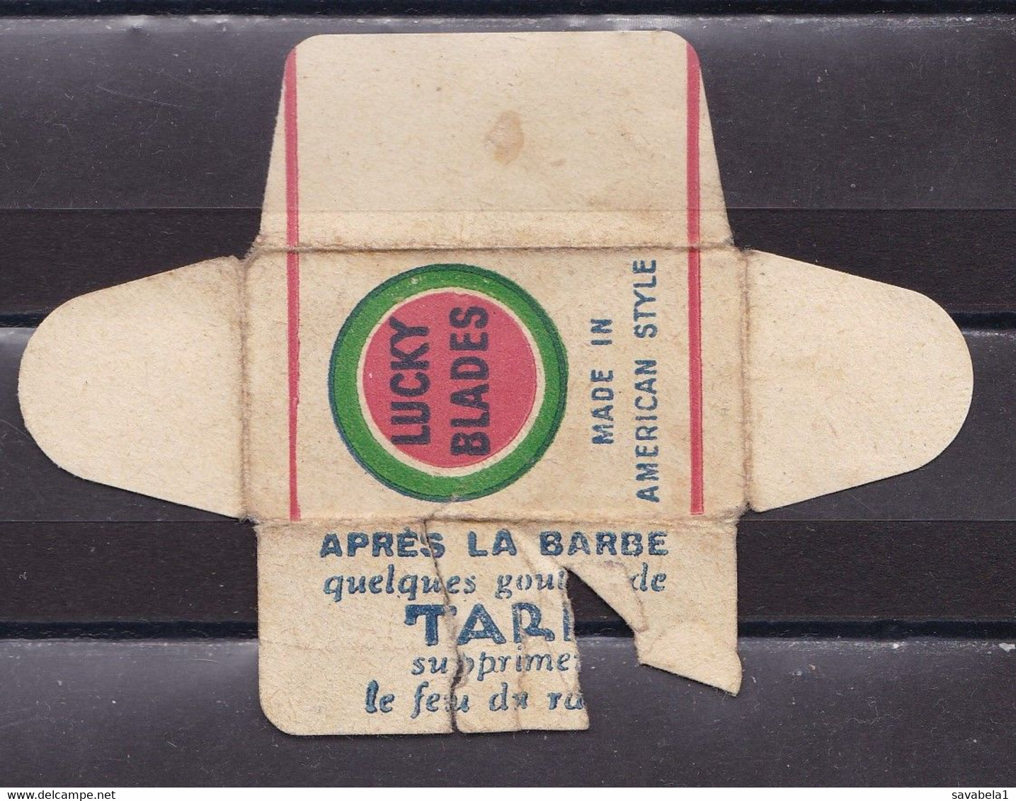 Razor Blades Old Vintage Cover Only Lucky Blades - Lames De Rasoir