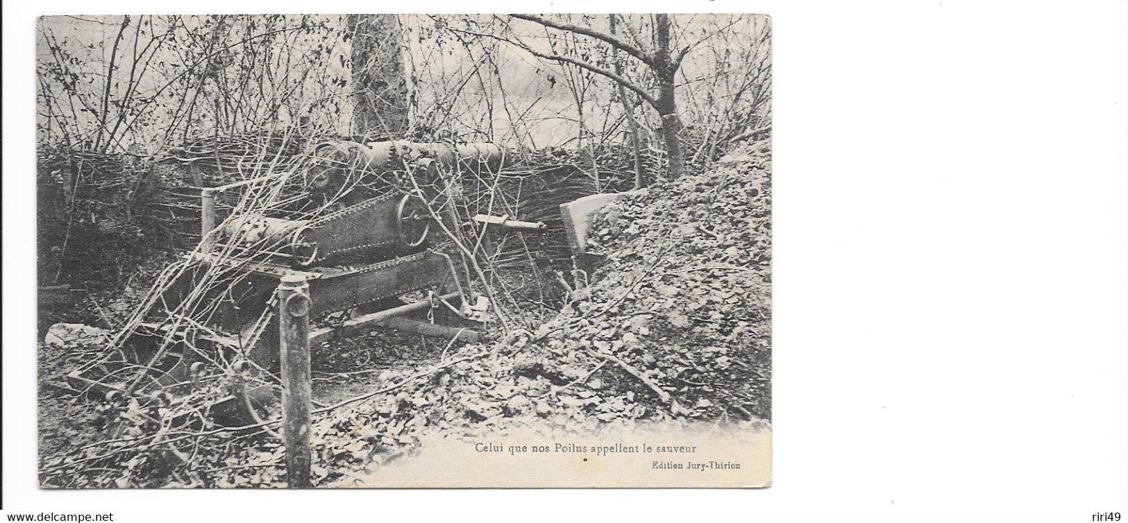 CPm ,Militaire-Guerre, Canon, "Celui Que Nos Poilus Appellent Le Sauveur", Belle Carte, Dos Vierge Et Divisé - Materiale