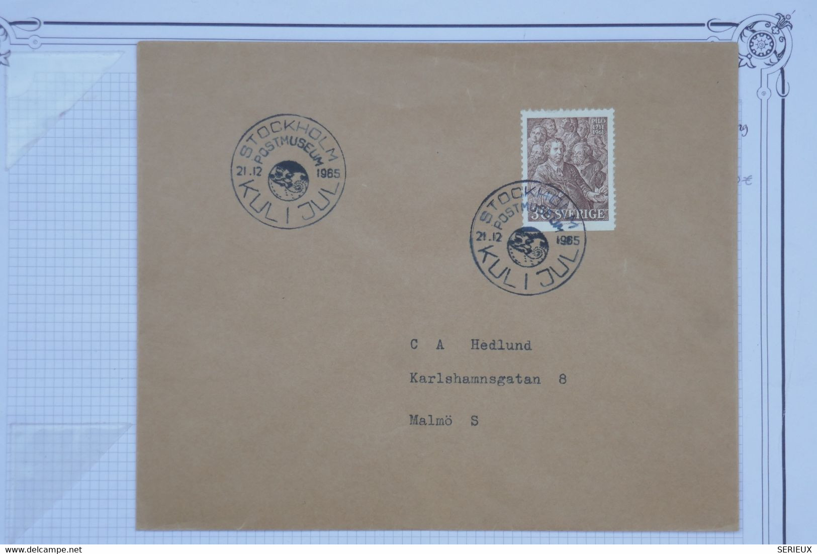 BF7 SUEDE   BELLE LETTRE  1965 STOKHOLM MALMO   + + AFFRANCH.INTERESSANT - Cartas & Documentos