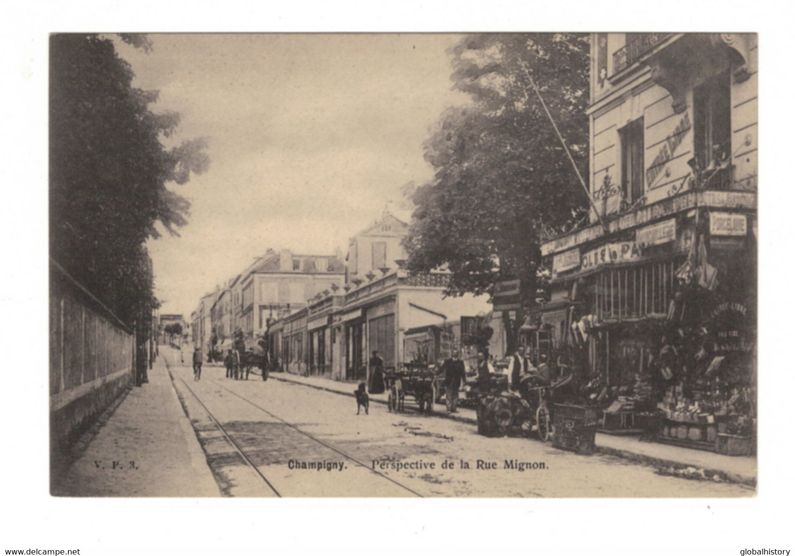 DH1108 - Dep.89 - CHAMPIGNY - PERSPECTTIVE DE LA RUE MIGNON - ANIMEE - Champigny