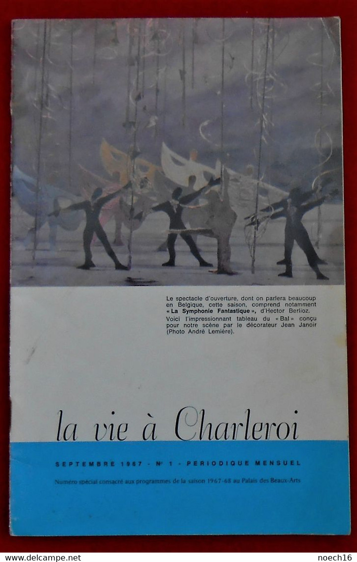 La Vie à Charleroi  - Publicités Et Programme - Périodique Mensuel - Septembre 1967 - Programs