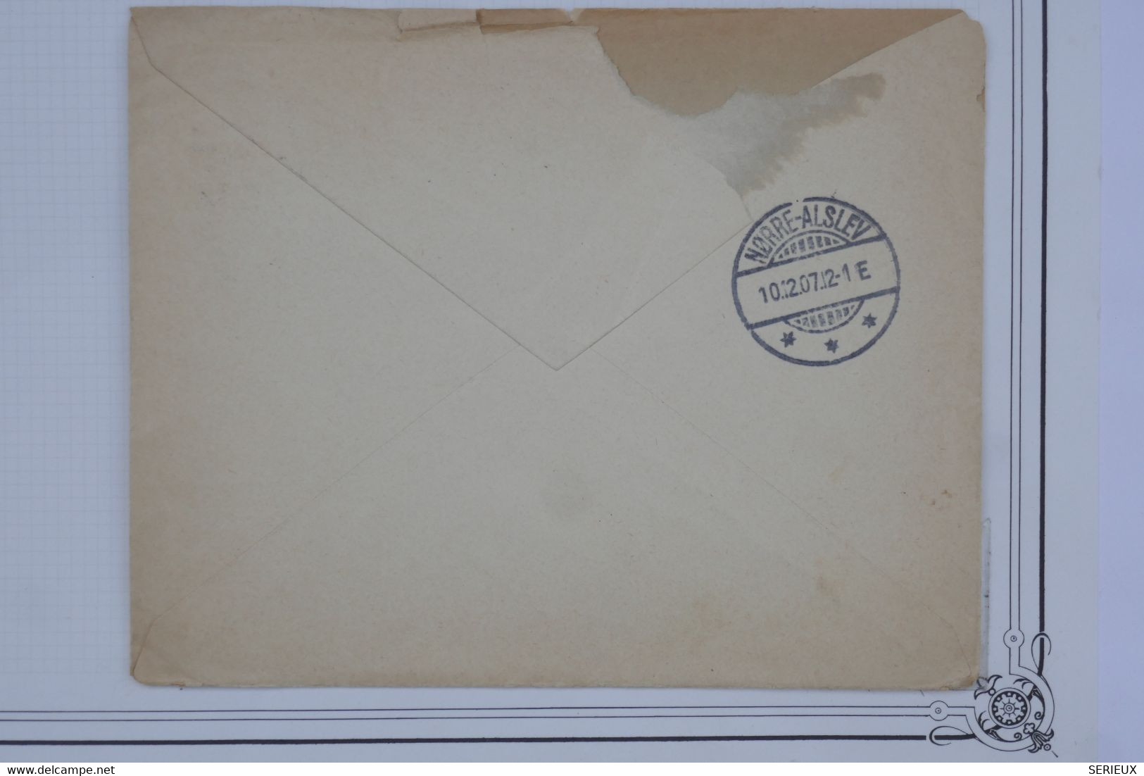 BF7 DANEMARK    BELLE LETTRE   1907  VIBORG+AFFRANCH. INTERESSSANT - Cartas & Documentos