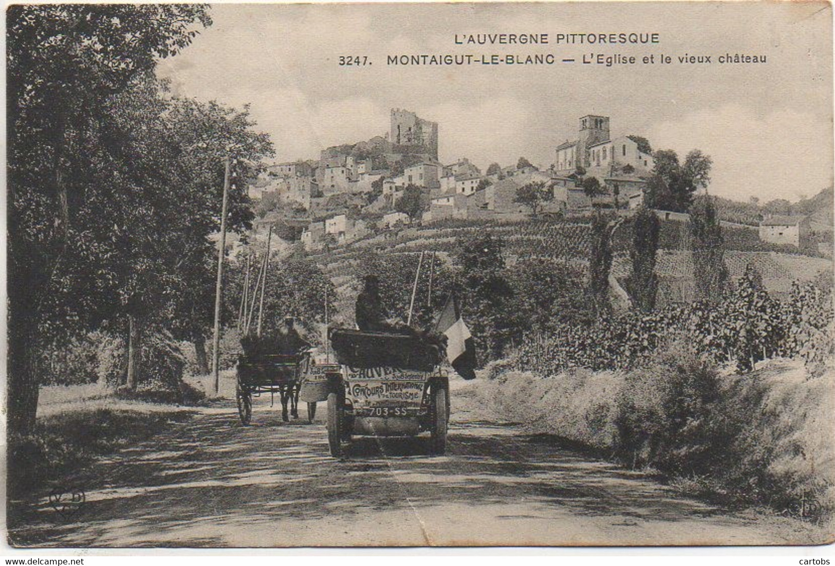 63 MONTAIGUT-le-BLANC  L'Eglise Et Le Vieux Château - Montaigut