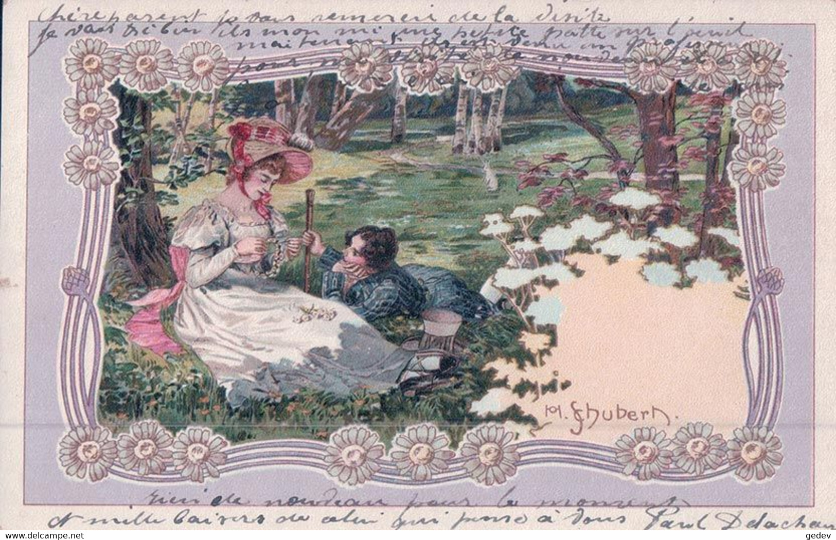 Schubert Illustrateur, Couple, Litho (261107) - Schubert