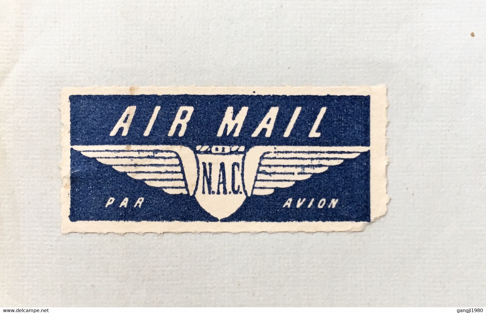 NEW ZEALAND 1954, USED COVER, VIGNETTE AIRMAIL LABEL, A. C. HATRICK (N.Z.) LTD. , QUEEN, KING OVERPRINTED TOTAL 8 STAMPS - Posta Aerea