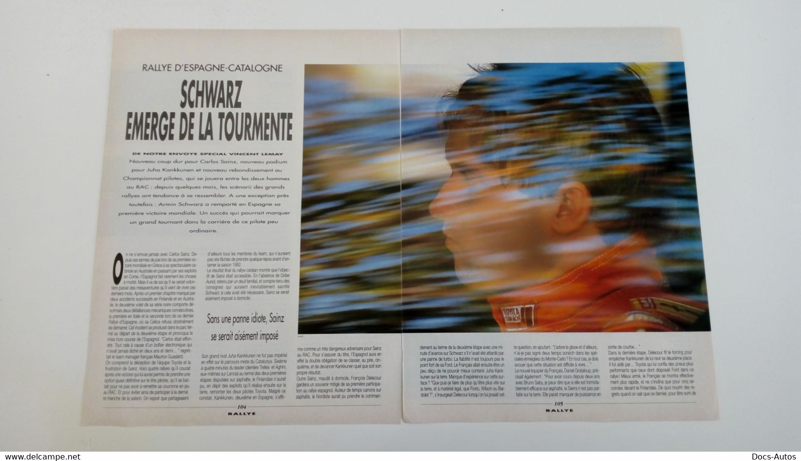 Coupure De Presse De 1991 Rallye D'Espagne-Catalogne - Autres & Non Classés