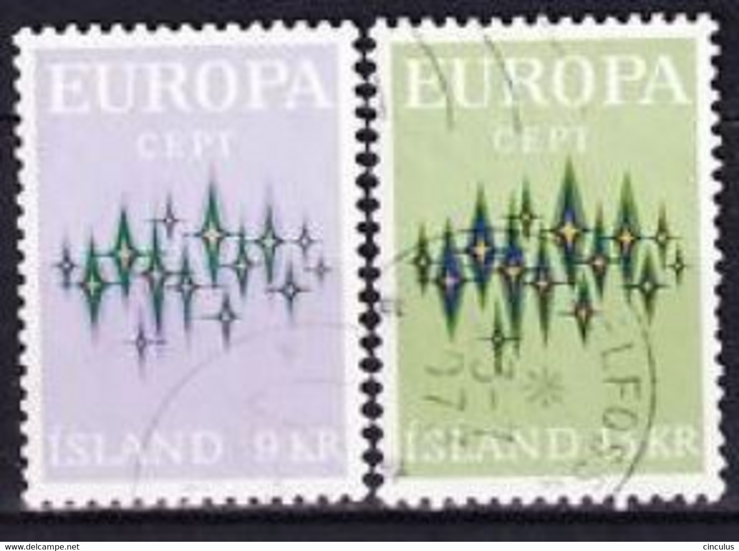 1972. Iceland. Europa (C.E.P.T.). Used. Mi. Nr. 461-62 - Oblitérés