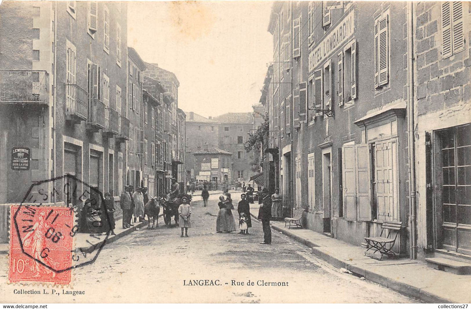 43-LANGEAC- RUE DE CLERMONT - Langeac