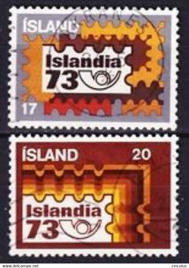 1973. Iceland. Stampexhibition ISLANDIA. Used. Mi. Nr. 482-83 - Usati