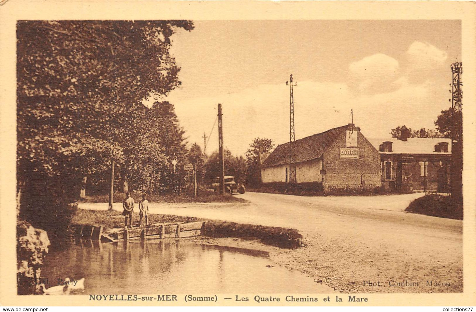 80-NOYELLES-SUR-MER- LES QUATRE CHEMINS ET LA MARE - Noyelles-sur-Mer