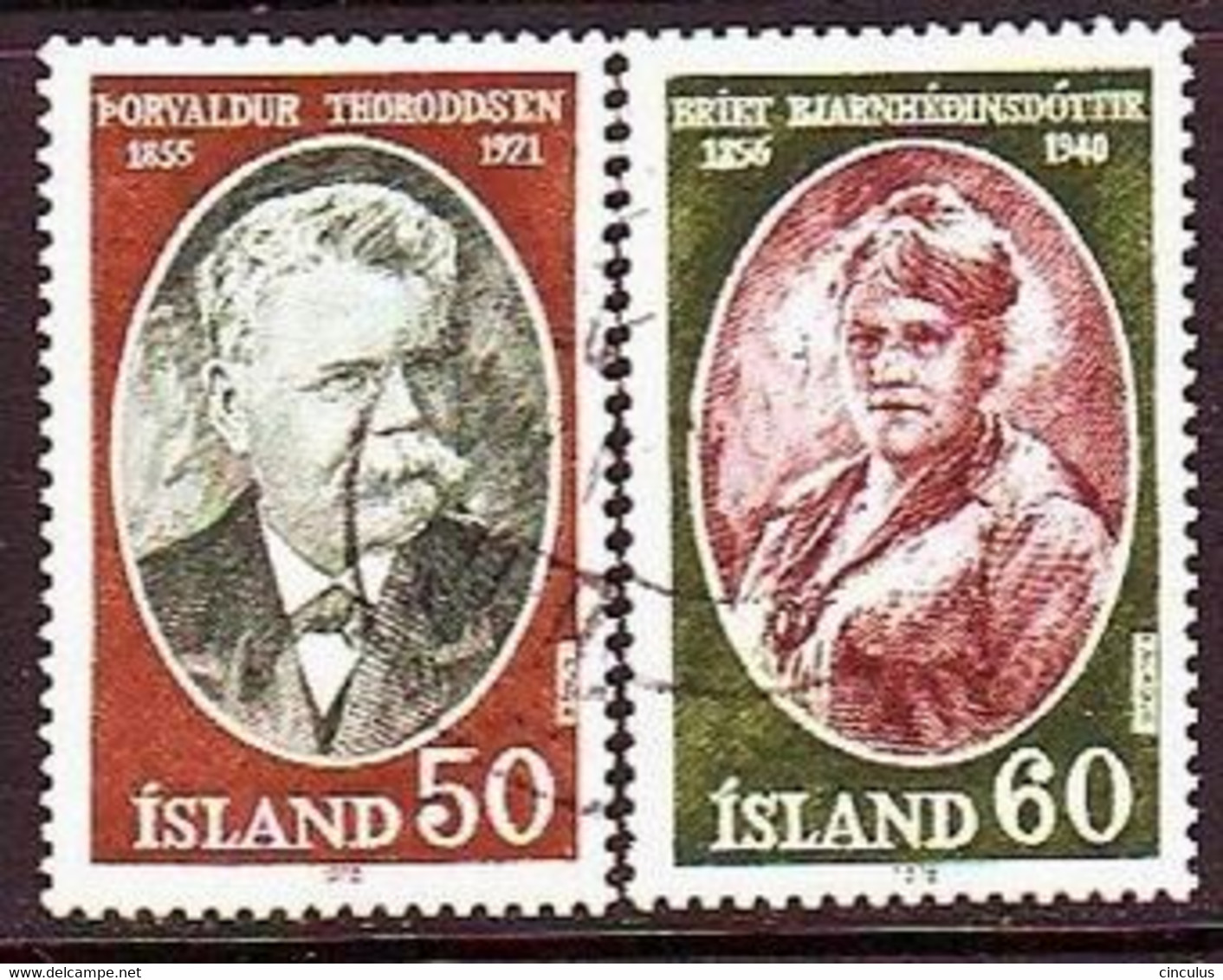 1978. Iceland. Famous People. Used. Mi. Nr. 528-29 - Oblitérés