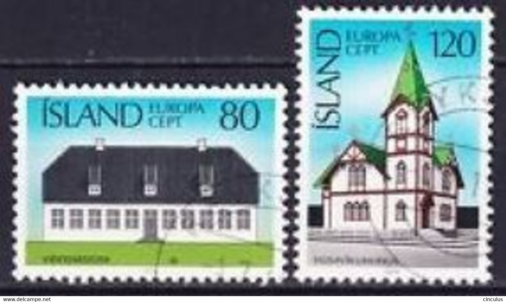 1978. Iceland. Europa (C.E.P.T.) - Architecture. Used. Mi. Nr. 530-31 - Oblitérés