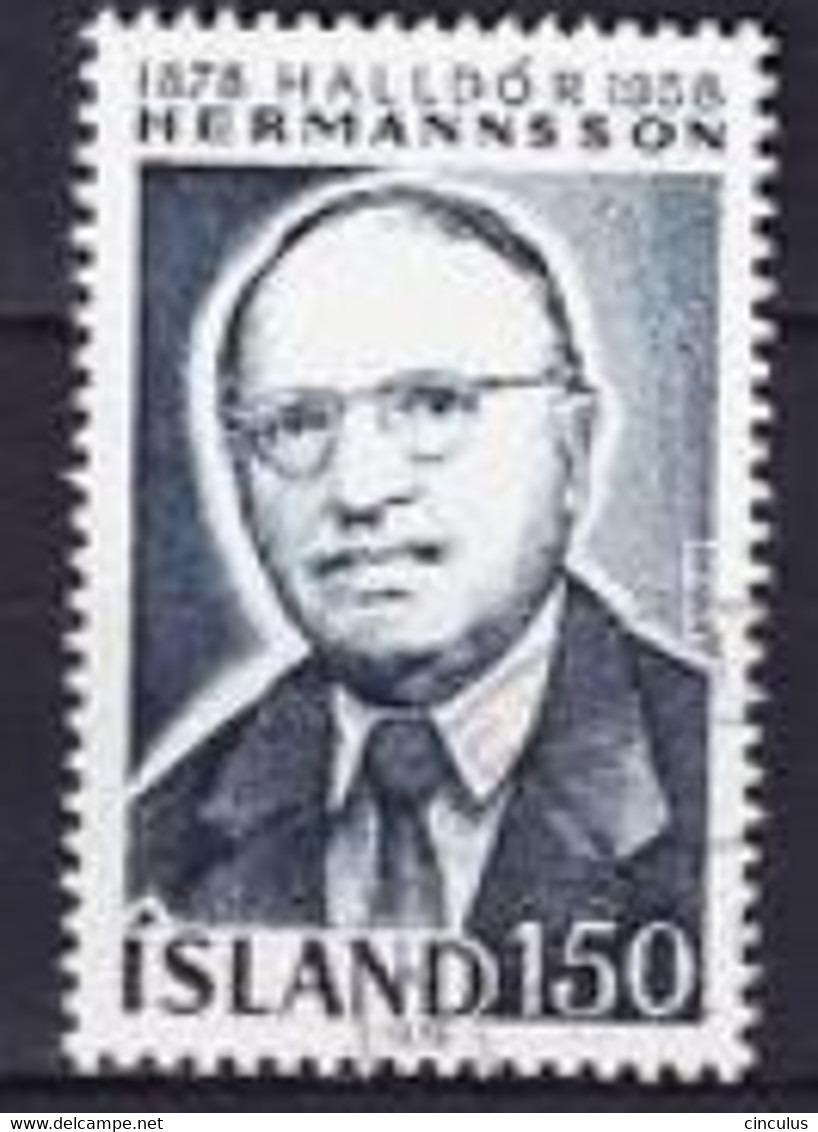 1978. Iceland. Halldor Hermannsson (1878-1958). Used. Mi. Nr. 538 - Oblitérés