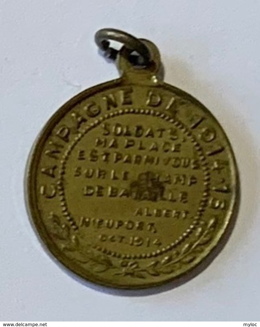 Militaira. Médaille Commémorative De La Bataille De Nieuport Octobre 1914 - Belgio