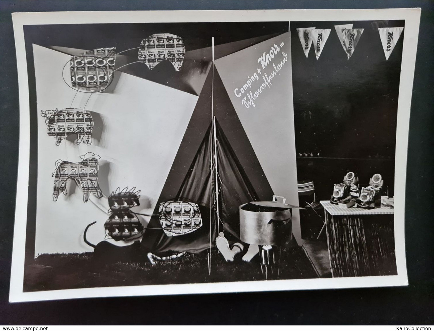 Camping Mit Knorr, Werbe-Foto, Messe-Foto, Sw 15 X 10,5 Cm - Gegenstände