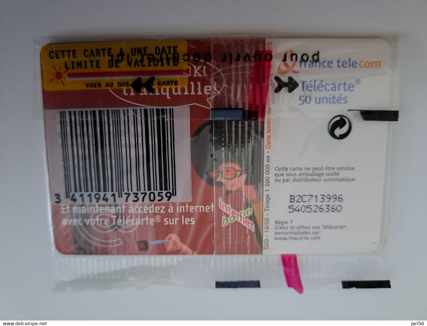 FRANCE/FRANKRIJK   CHIPCARD   50 UNITS / CHILD ON PHONE /   MINT IN WRAPPER ..     WITH CHIP     ** 11366** - Mobicartes (GSM/SIM)