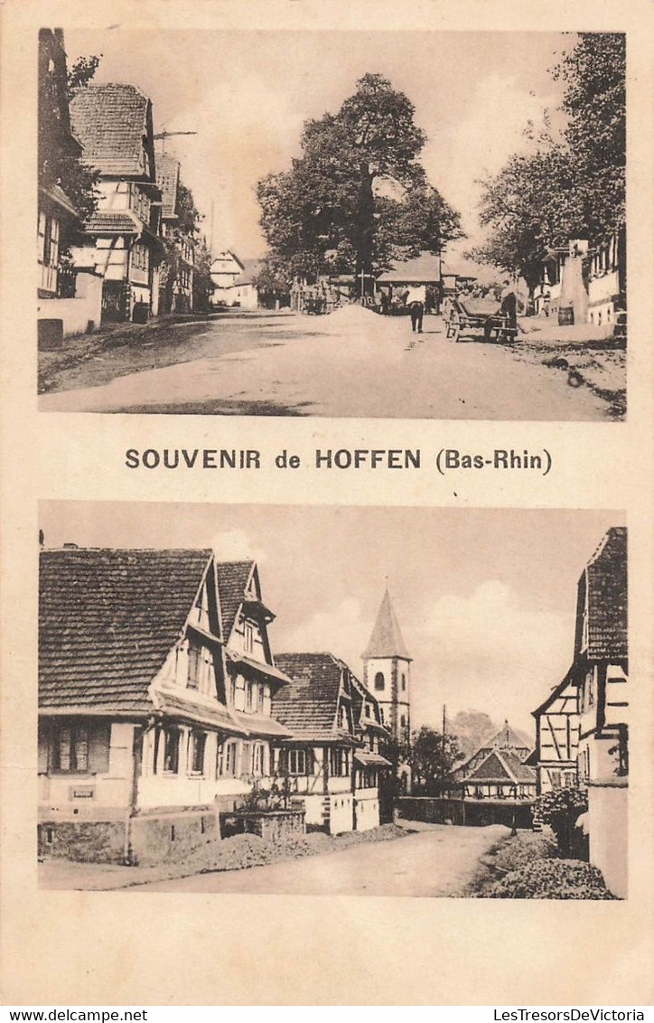 CPA Souvenir De Hoffen - Bas Rhin - Carte Multivues - Gruss Aus.../ Gruesse Aus...