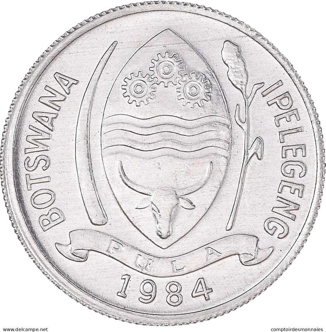 Monnaie, Botswana, Thebe, 1984, British Royal Mint, SPL, Aluminium, KM:3 - Botswana