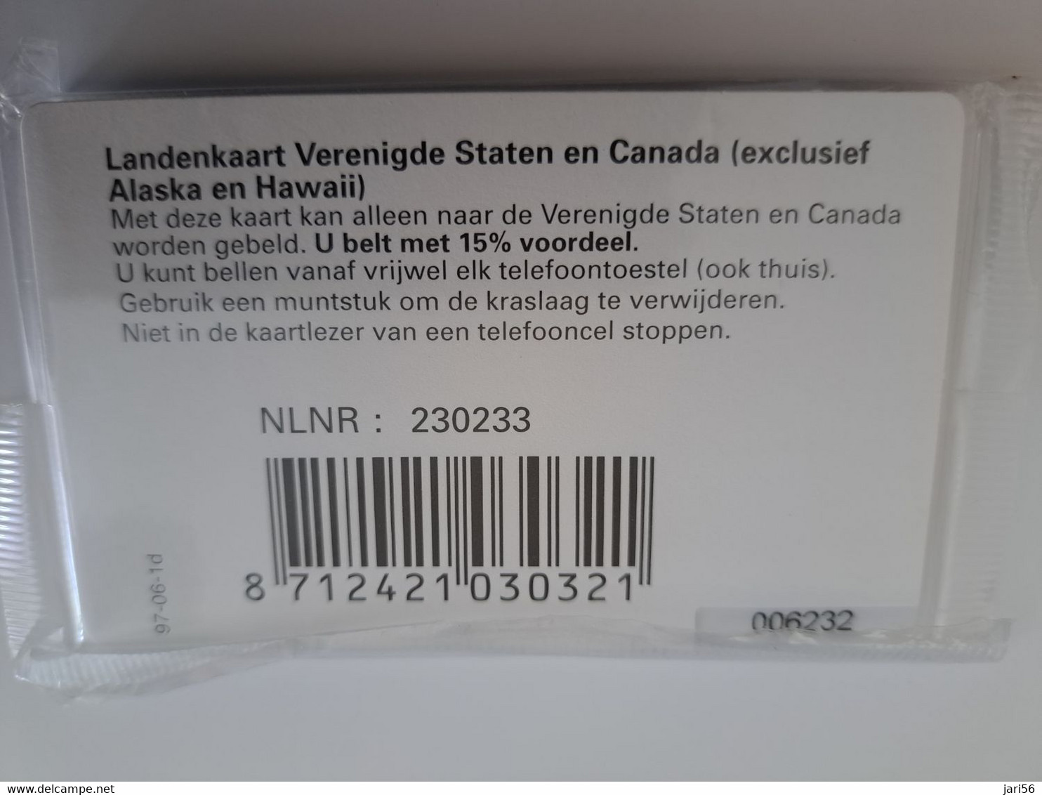 NETHERLANDS   / USA /CANADA/ NIAGARA WATERFALLS /  CARD / HFL 25,-  PTT TELECOM  - TELECOM  PREPAID/ MINT    ** 11371** - Cartes GSM, Prépayées Et Recharges