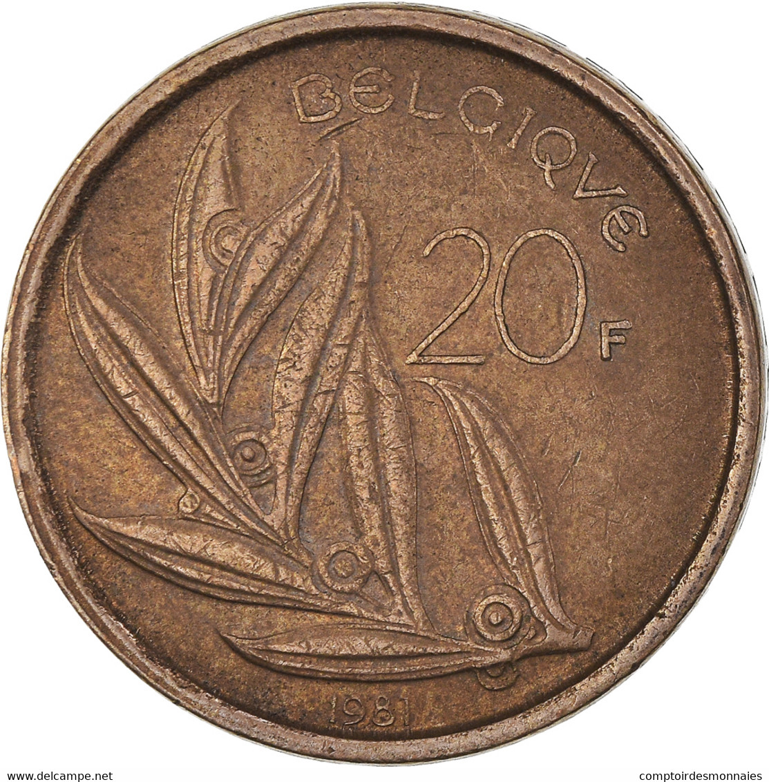 Monnaie, Belgique, 20 Francs, 20 Frank, 1981, TB+, Nickel-Bronze, KM:160 - 20 Francs