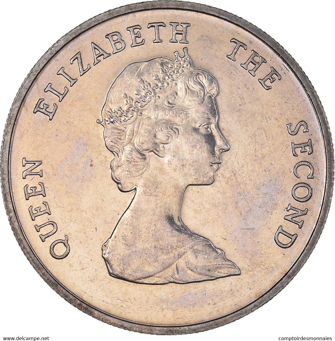 Monnaie, Etats Des Caraibes Orientales, Elizabeth II, 25 Cents, 1989, SPL - Ostkaribischer Staaten
