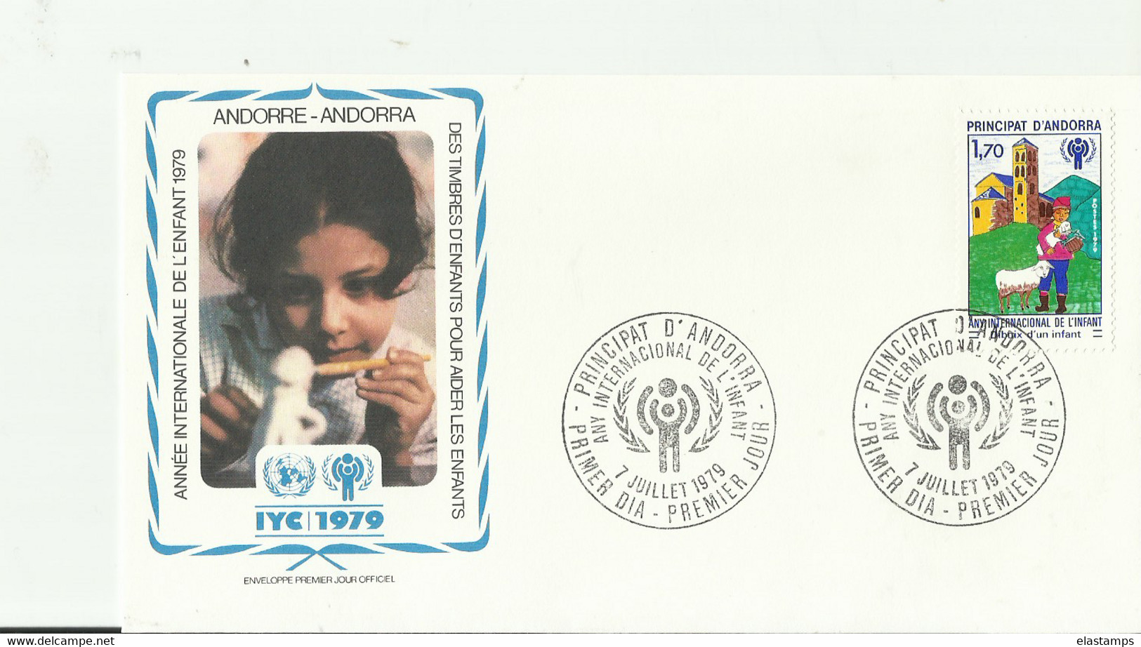 UNO UNICEF 1979 ANDORA - Colecciones & Series