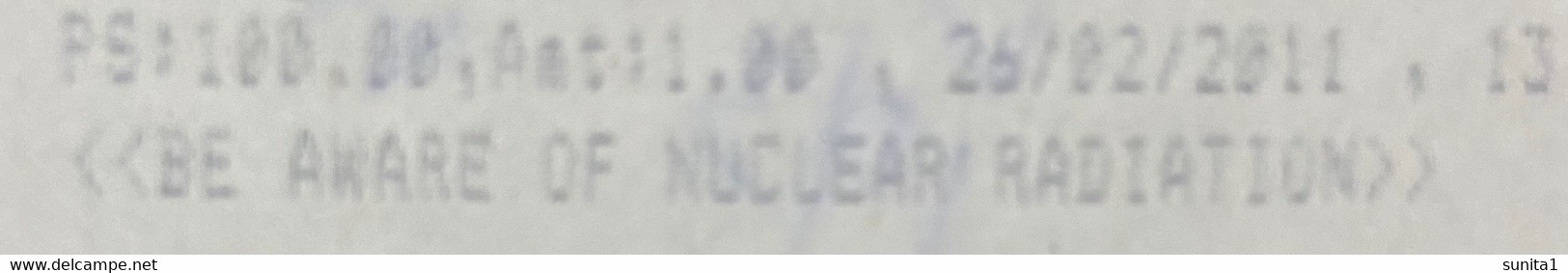 Uranium, Nuclear, Radioactivity, Global Warming,atom, Chemistry, Slogan On Receipt,unusual Item,india - Atomo