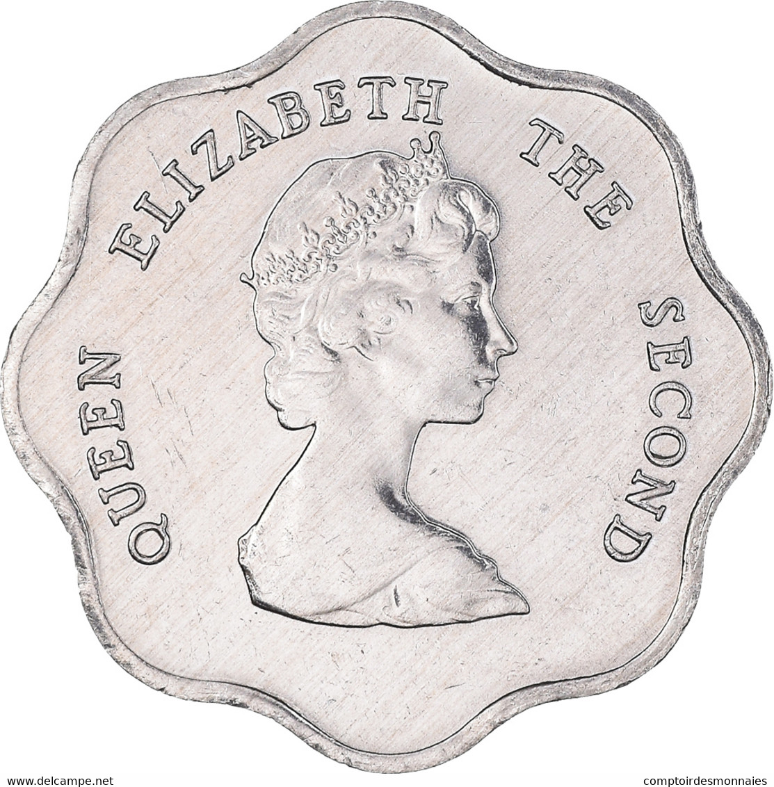 Monnaie, Etats Des Caraibes Orientales, Elizabeth II, 5 Cents, 1989, SUP+ - Caraïbes Orientales (Etats Des)