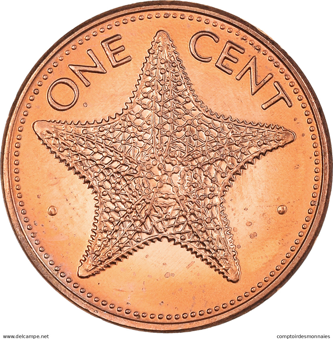 Monnaie, Bahamas, Elizabeth II, Cent, 1992, FDC, Copper Plated Zinc, KM:59a - Bahamas