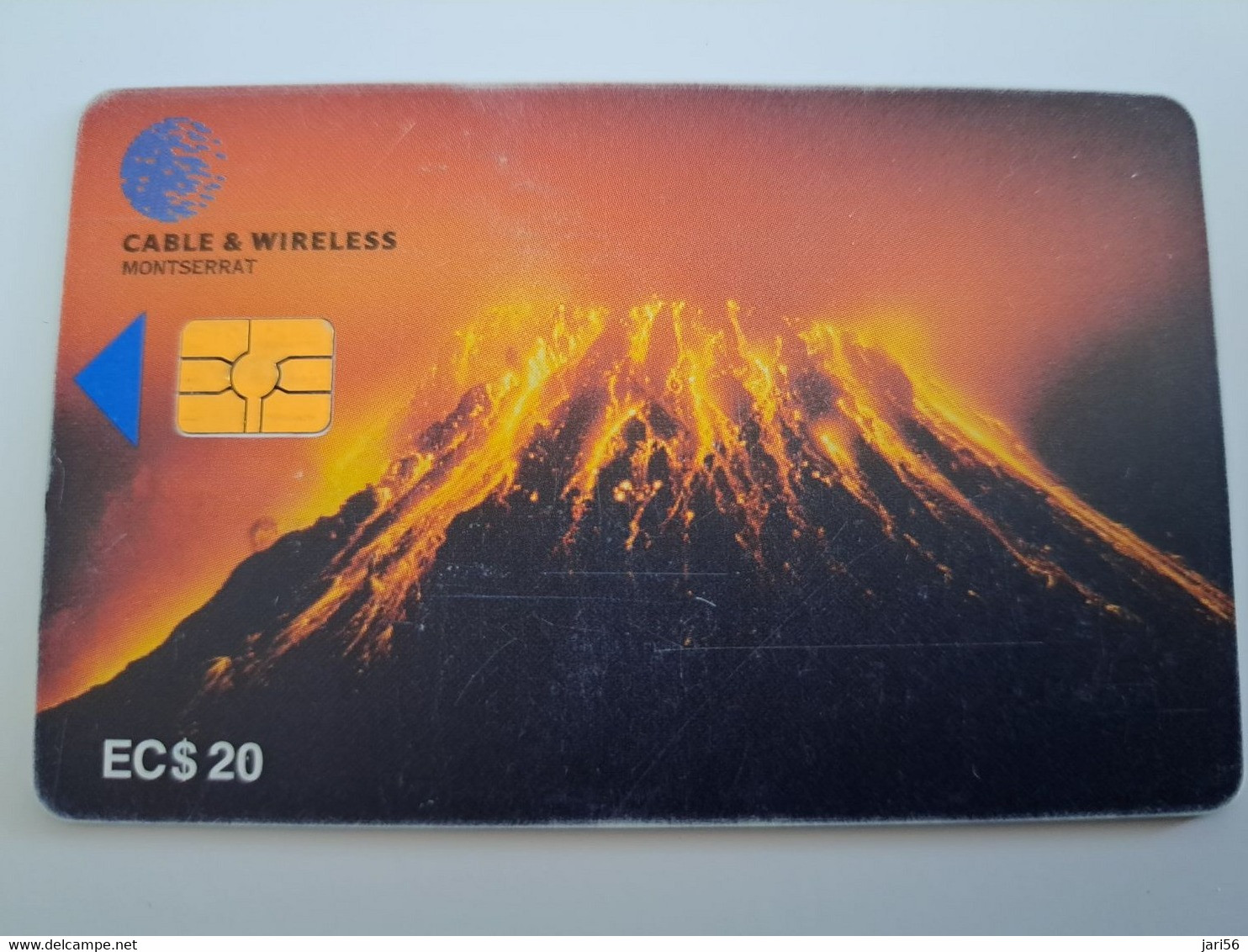 MONTSERRAT  $10,- $20,-  CHIPCARD  VULCANO  Gem 6   Fine Used Cards   ** 11401 ** - Montserrat