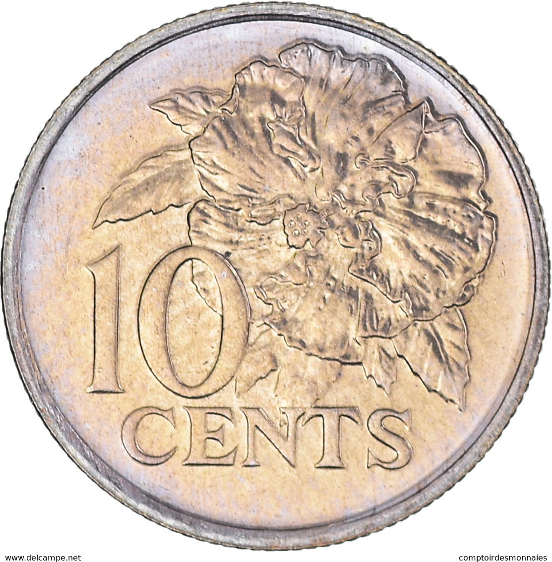 Monnaie, Trinité-et-Tobago, 10 Cents, 1990, SPL, Cupro-nickel, KM:31 - Trinidad En Tobago