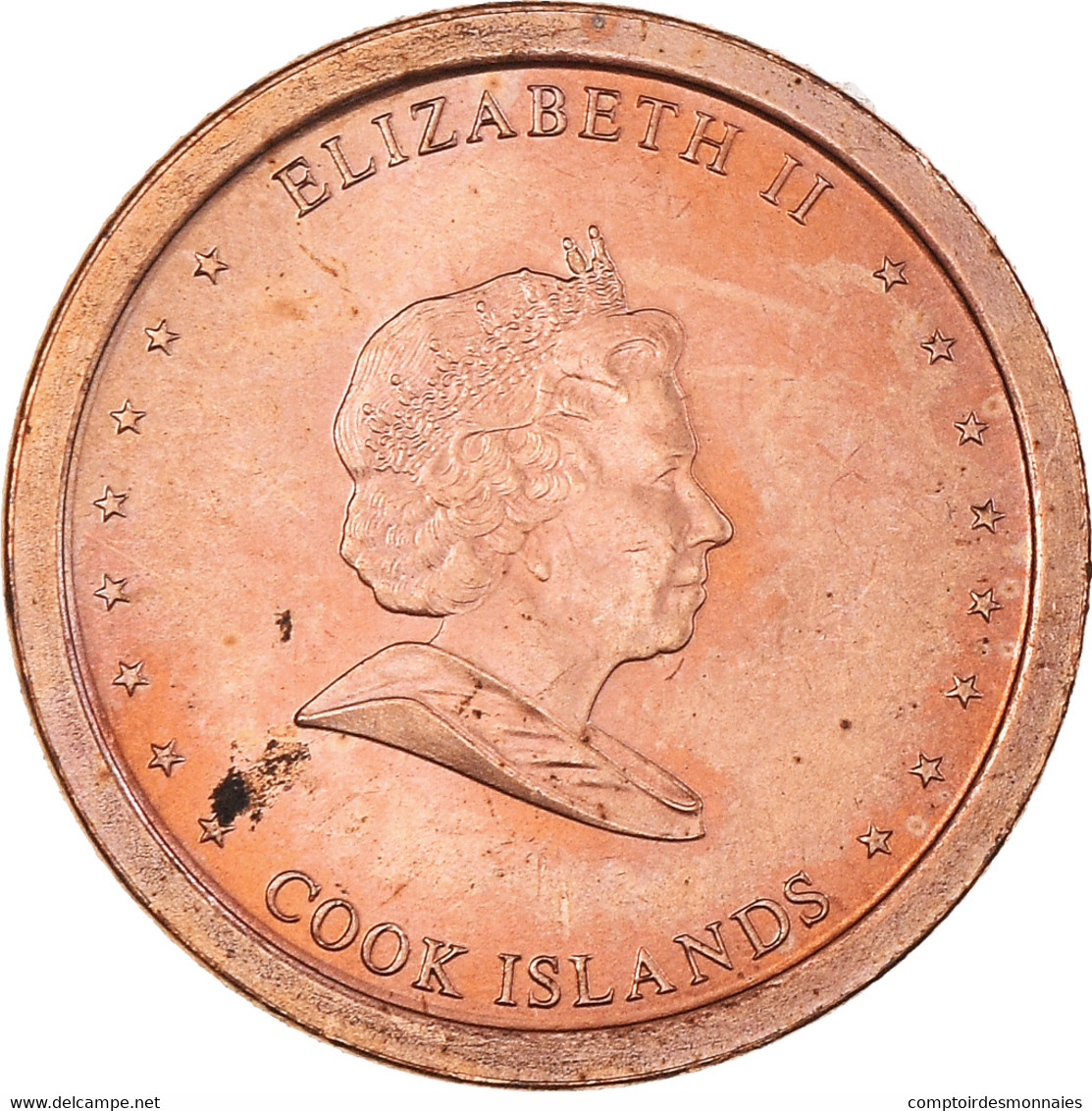 Monnaie, Îles Cook, Elizabeth II, Cent, 2010, SUP, Brass Plated Steel, KM:756 - Cookeilanden