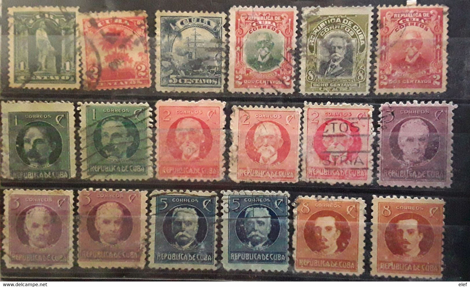 CUBA 1899 - 1917 , Lot De 18 Timbres Obl Dont 1 Neuf (*) TB - Other & Unclassified