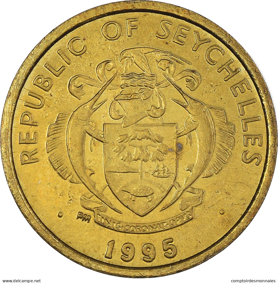 Monnaie, Seychelles, 5 Cents, 1995, British Royal Mint, SPL, Laiton, KM:47.2 - Seychellen