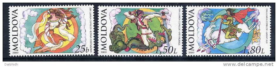 MOLDOVA 2000 Fairy Tale Characters MNH / **.  Michel  350-52 - Moldavie