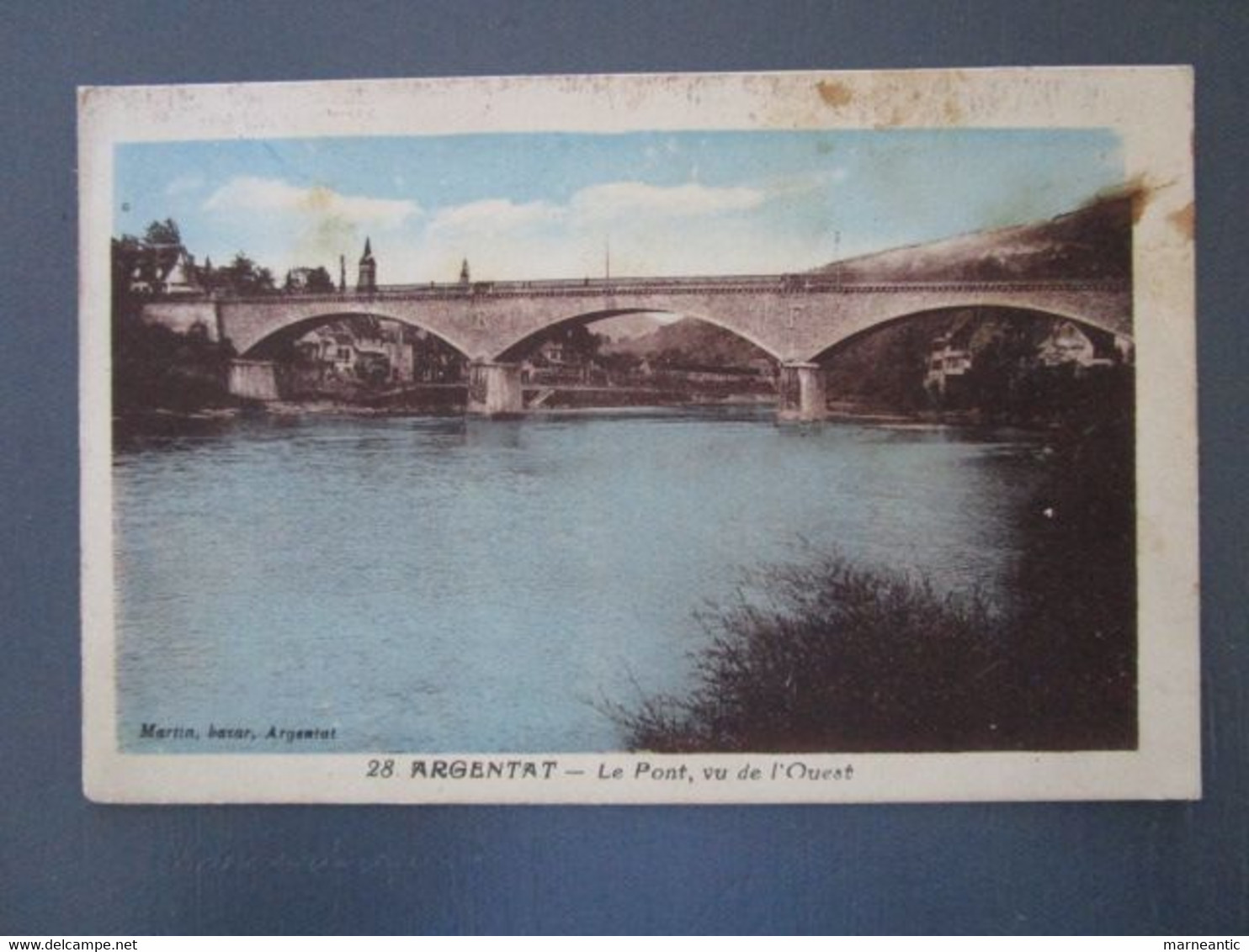 Cpa Argentat (19) Le Pont Vu De L'ouest - Argentat