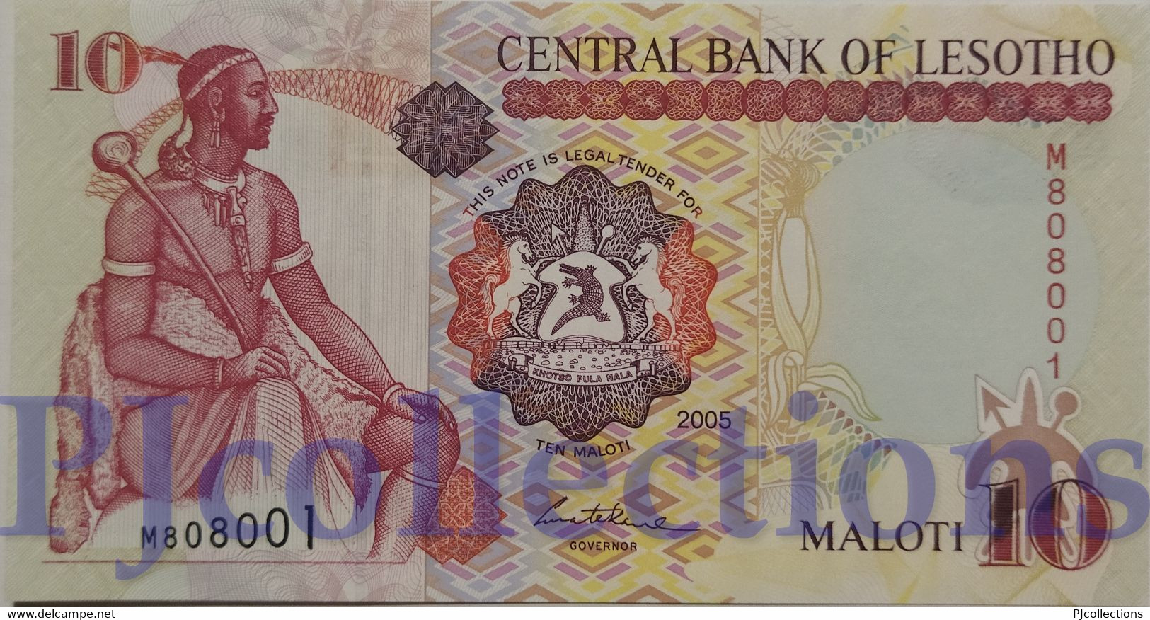 LESOTHO 10 MALOTI 2005 PICK 15c UNC - Lesoto